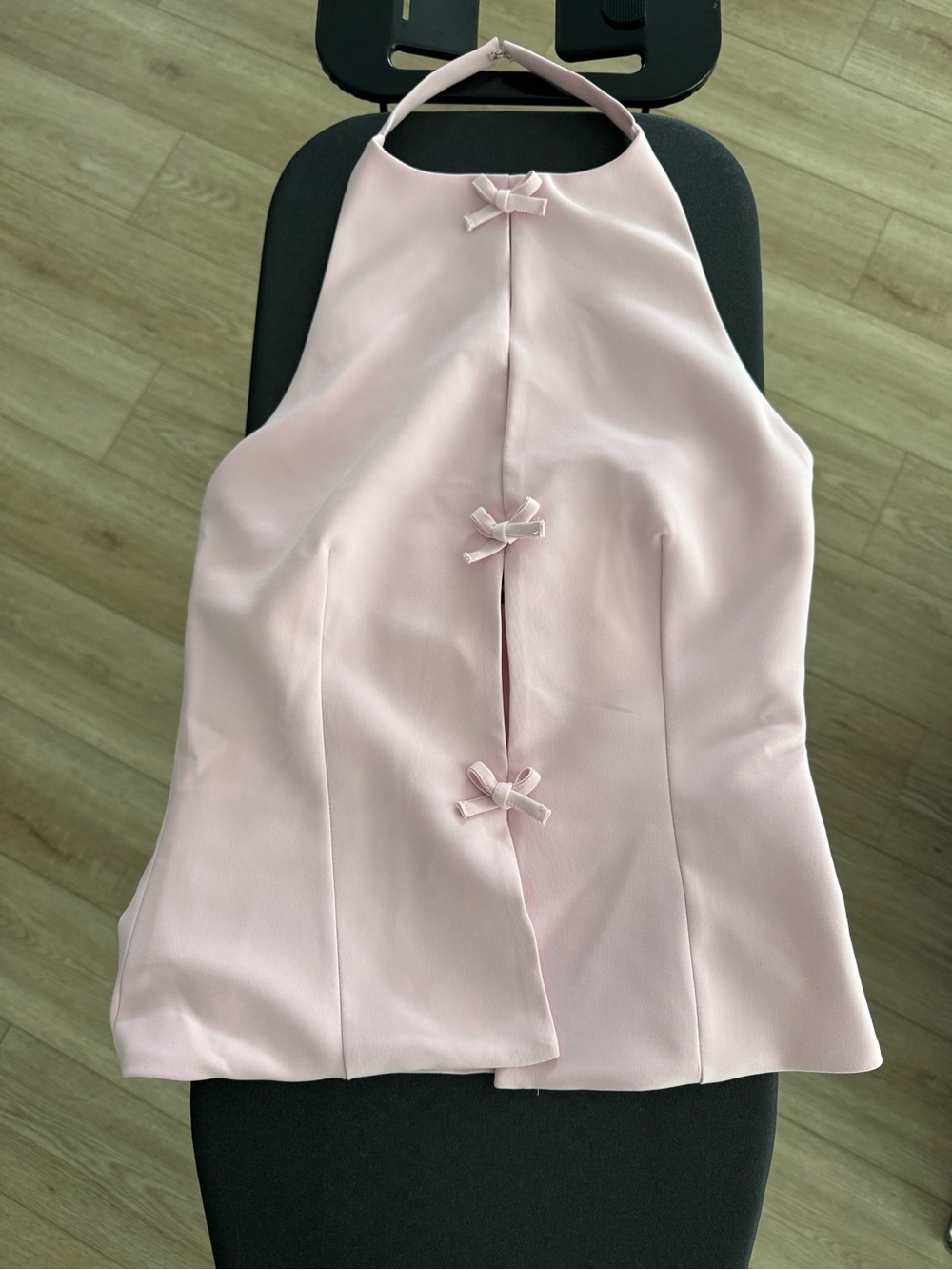 Zara viral pink bow top